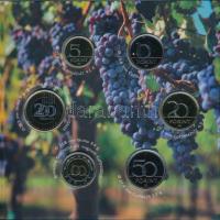 2023. 5Ft-200Ft (6xklf) forgalmi sor szettben + "Szekszárdi borvidék" Cu-Ni-Zn proof emlék...