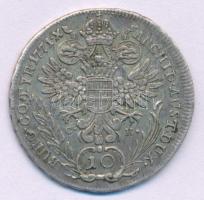 Ausztria 1771C-K 10kr Ag "Mária Terézia" (Bécs), (3,80g) T:XF, technológiai hibás veret: lapkahiba, lemezleválás Austria 1771C-K 10 Kreuzers Ag "Maria Theresia" (Wien), (3,80g) C:XF, technological error: planchet error, detach plate Krause KM#1855