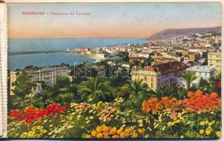 Sanremo, San Remo; - régi képeslapfüzet 10 db képeslappal / pre-1945 postcard booklet with 10 postca...