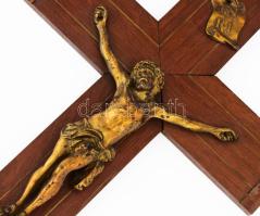 Feszület, kissé laza, kopott, 40x22 cm