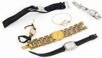 6 darab kvarc és mechanikus karóra, változó állapotban