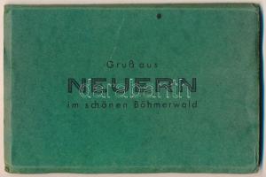 Nyrsko, Neuern; - régi leoprello képeslapfüzet 9 db képeslappal / pre-1945 leporello postcard booklet with 9 postcards