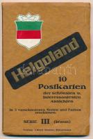 Helgoland - régi leoprello képeslapfüzet 10 db képeslappal / pre-1945 leporello postcard booklet with 10 postcards