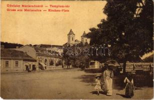 1908 Máriaradna, Mária-Radna, Radna (Lippa, Lipova); Templom tér, kegytemplom. 3021. (W.L. ?) / Kirchen-Platz / square, pilgrimage church (EM)