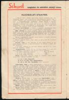 cca 1930 Lutz Ede és Társa Sikurit. 12p. Reklám nyomtatvány