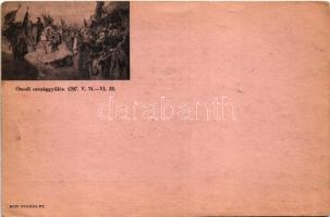 1937 Ónodi országgyűlés 1707-ben. Vitézi tábori levelezőlap, kiadja a Hevesvármegyei Vitézi Szék / H...