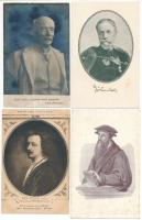 21 db RÉGI motívum képeslap: portrék híres emberekről / 21 pre-1945 motive postcards: portraits of famous people
