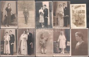 Kb 40 darabos fotó tétel a vizitkártyáktól az 1940-e évekig