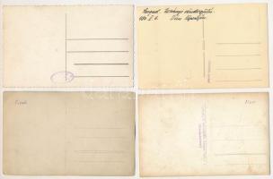 12 db RÉGI fotó képeslap: családi csoportképek, események / 12 pre-1945 fotó képeslap: family group ...