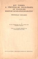 Szabó Árpád, ógyallai:  Kit terhel a történelmi felelősség az 1848/49-iki magyar szabadságharcért? Történelmi tanulmány. Írta és a Szabadpolgári Kör 1937. március 15-iki ünnepélyén felolvasta Szabó Árpád. Budapest, 1937. (Szerző) Attila-nyomda Rt. 18 p. Egyetlen kiadás. Szabó Árpád, a Szabadpolgári Kör elnöke 1937. márciusi ünnepi beszéde. A szerző megvizsgálja az 1848-as forradalomhoz vivő utat, deklarálja annak békés természetét, amely egészen addig békésnek mutatkozott, amíg a bécsi érdekek nyomására a nemzetiségi haderők fel nem keltek a forradalom ellen; a későbbi összecsapások idején pedig az osztrák birodalmi haderő önmagában nem volt képes a magyar szabadságharccal szembe szállni, leveréséhez külső, orosz segítséget vett igénybe. Szabó Árpád ünnepi beszéde természetesen erősen áthallásos, számos üzenete a trianoni békediktátummal sújtott jelenkori magyarsághoz szól. Fűzve, kiadói borítóban, jó példány.