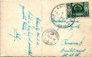 1940 Csíksomlyó, Sumuleu Ciuc; Kegytemplom, kegyszobor, belső / pilgrimage church, statue, interior....