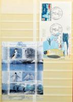 Pingvinek, főleg postatiszta szép motívum gyűjtemény az egész világból 16 lapos A4-es berakóban (min...