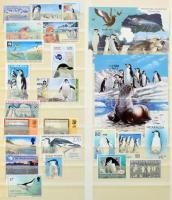 Pingvinek, főleg postatiszta szép motívum gyűjtemény az egész világból 16 lapos A4-es berakóban (min...