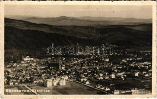 1941 Beszterce, Bistritz, Bistrita; látkép. Foto Sport / general view. photo (apró szakadások / tiny tears)