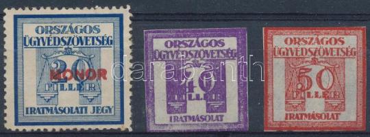 3 klf Országos Ügyvédszövetség iratmásolati jegy