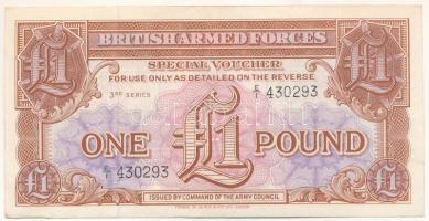 Nagy-Britannia / Katonai kiadás 1956. 1P "3. sorozat", "E/I 430293" T:AU United Kingdom / British Armed Forces 1956. 1 Pound "3rd series" "E/I 430293" C:AU Krause M29