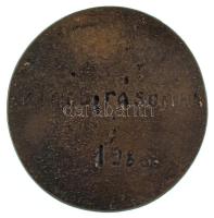 Domonkos Béla (1934-2020) 1986. "Iványi-Grünwald Béla" egyoldalas öntött bronz plakett, há...