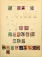 Német gyűjtemény maradvány albumban a korai évektől kb az 1930-as évekig, benne Reich, államok, I. világháborús megszállás, területek