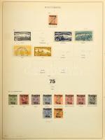 Német gyűjtemény maradvány albumban a korai évektől kb az 1930-as évekig, benne Reich, államok, I. v...