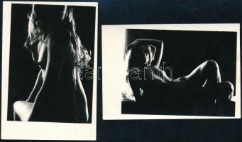 2 db művészi erotikus akt fotó 6x9 cm