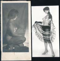 2 db erotikus akt fénykép 10x17 cm
