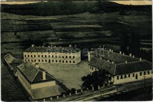 Székelyudvarhely, Odorheiu Secuiesc; Jandarmeria / Csendőrség (volt cs. és kir. 82. gyalogezred laktanyája). Erdélyi Simon kiadása 1753. (W.L. ?) / gendarmerie (former military barracks of the 82th k.u.k. infantry regiment) + "1940 Székelyudvarhely visszatért" So. Stpl. + "Magyar Nemzeti Bank Székelyudvarhelyi Kirendeltség 1940. szep. 13." (EK)