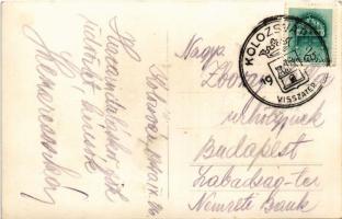 1940 Kolozsvár, Cluj; bevonulás / entry of the Hungarian troops. photo + "1940 Kolozsvár vissza...