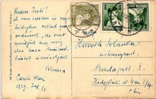 1929 Nagykároly, Carei; Kossuth Lajos szobor. Vasúti Levelezőlapárusítás 499. / statue, monument (EK...