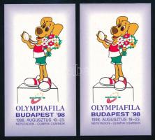 1998 Olympiafila 2 db levélzáró füzet
