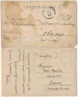 2 db RÉGI fotós képeslap: anya csecsemővel és férfi lóháton / 2 pre-1945 photo postcards: mother wit...