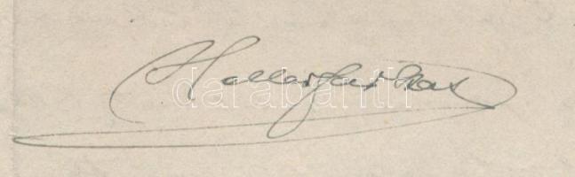 Heller Farkas (1877-1955) közgazdász, egyetemi tanár, a Magyar Tudományos Akadémia tagja,autográf le...