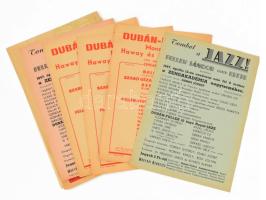 cca 1947 7 db színházi, jazz és cirkusz kisplakát