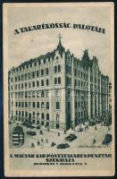 1945.XI.16 Bp., szovjet hadifogságból hazatért hazatért katona gépelt sorai képeslapon, kissé sérült