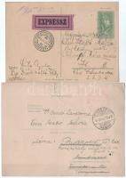 cca 1942 géresi Suta Gyula tanár levele, gyászjelentése és meghívó emlékművének leleplezésére