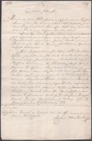 1789. márc. 20.Beregszász Heinbucher Károly levele a Verbőcön élő (ma [Verbovec], Ukrajna) Zakariás Eleknek a Kalos Bertalan ellen zajló, a már 1785 óta halasztott perüket most folytatni tudják, mert áthelyezték a vármegyei tanács színe elé. A levélíró Heinbucher Bereg megye alispánja és királyi tanácsos, egyúttal Bikkesy Heinbucher József festő édesapja volt. A család később 1790-ben nemes levelet szereztek és nevüket Bikkesyre módosították. Latin nyelvű, eredeti irat vörös viaszpecséttel. A pecsét kiváló állapotban van, a címerpajzs pedig unikális. A sisakdísz felett a mindentlátó szem (oculus Dei) lebeg.