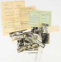 cca 1970 Csató Mária manöken magánfotói, levele, névjegykártyája