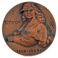 DN "Rembrandt Van. Ryn - A tékozló fiú hazatérése (részlet) / 1606-1669." kétoldalas bronz...