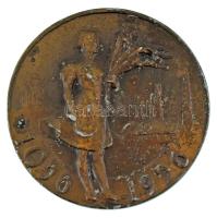 Csehszlovákia 1956. "Michalovce (Nagymihály) / 1056-1956" kétoldalas bronzozott Al emlékplakett (70mm) T:XF, bronzozás enyhén lekopott Czechoslovakia 1956. "Michalovce (Nagymihály) / 10561956" two-sided bronz plated Al commemorative medallion (70mm) C:XF, worn bronze plating