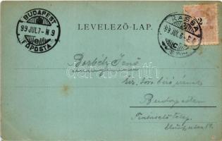 1899 (Vorläufer!) Kassa, Kosice; város látkép, este holdfényben. Breitner Mór kiadása / general view...