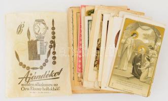 91 db vegyes szentkép, közte litho