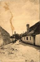 1916 Szászsebes, Mühlbach, Sebesul Sasesc, Sebes; Sachsgasse / utca. H. Heitz kiadása / street view (fl)