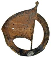 1955. "Ma. O. H. Sz. (Magyar Országos Honvédő Szövetség) 1945-1955" egyoldalas bronz koszo...