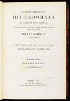 Szalay Imre: Az egész keresztyén hit-tudomány katechetai tanításban, a' bevett közkatechismus' rende szerint egyházi, iskolai 's külön oktatásokra alkalmaztatva. A' VII. kiadás után németből híven fordítá - -. II. köt.: A' szentségekről. Pest, 1851, Magyar Mihál, XI+1+488 p. 3. kiadás. Átkötött félvászon-kötésben.