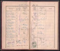 1947-48 Pécs, Erzsébet Tudományegyetem fényképes leckekönyve, néhány neves tudós és egyetemi tanár a...