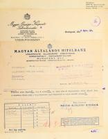 cca 1900-1940 100 db céges fejléces reklámos számla, céges levélpapír, oklevél, stb