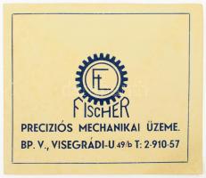 cca 1940 Bp., Fischer Preciziós Mechanikai Üzeme, képes illusztrált leporello