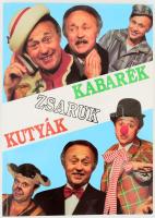 Peterdi Pál - Sas József: ,,Kutyák-zsaruk-kabarék". Sas József (1939-2021) Jászai Mari-díjas színész, humorista, rendező, író, színházigazgató által dedikált példány. Bp., 1993, Delta B Kft., 104 p. Kiadói papírkötés.