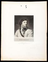 Tadeusz_Kościuszko (1746-1817) hadmérnök, lengyel és amerikai tábornok acélmetszetű portréja. 9x12 c...