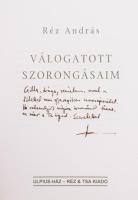 Réz András: Válogatott szorongásaim. DEDIKÁLT! Bp.,2003., Ulpius - Réz és Tsa. 2. kiadás. Kiadói pap...