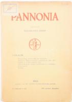 1939 Pannonia V. évf. 4. sz. 1939. okt. - dec. Szerk.: Halasy-Nagy József. Pécs, M. Kir. Erzsébet-Tudományegyetem Tanácsa, 313-416 p. Kiadói papírkötés.